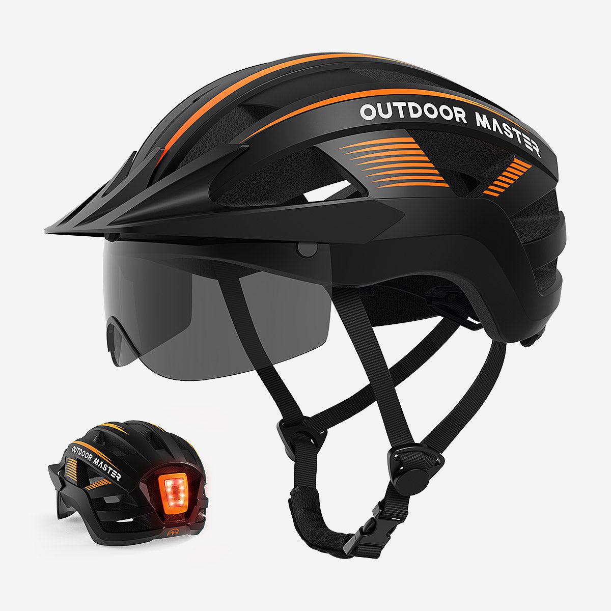 Rhino Urban Bicycle Helmet with LED Light CPSC ASTM Certified Outdoor Master®