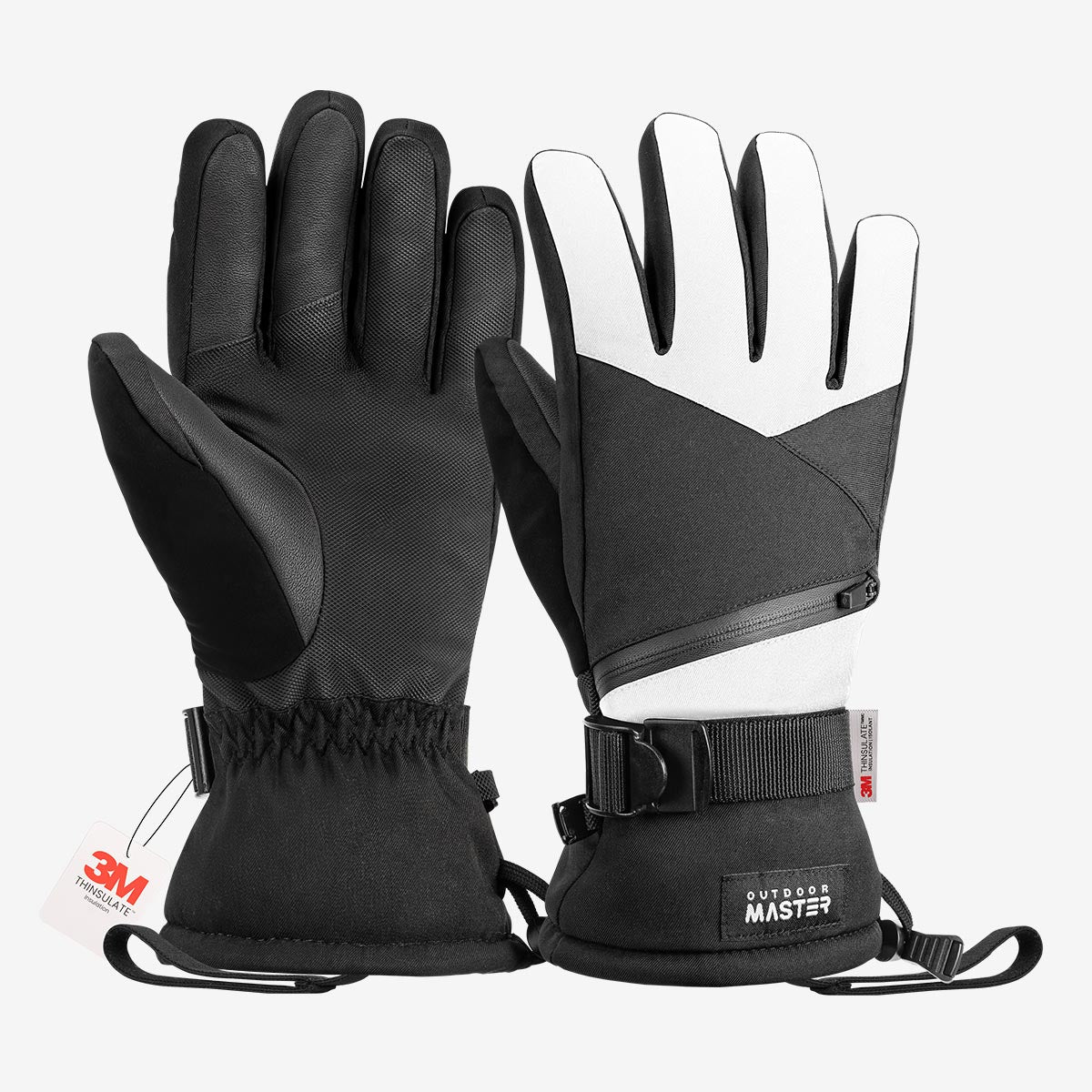 3M Thinsulate Waterproof Ski Gloves for Men Women Warm Windproof OutdoorMaster®