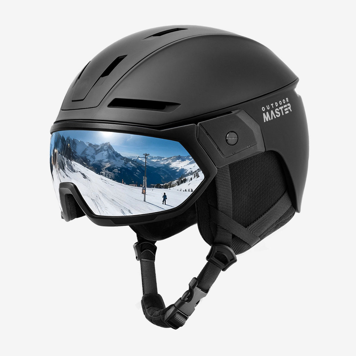 Ski Helmet \u0026 2-in-1 Sun Visor Goggle Set | OutdoorMaster®, image size:1200x1200