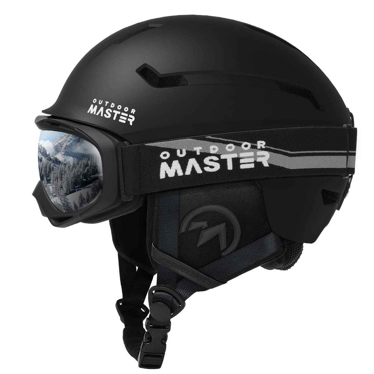 OutdoorMaster Deer Ski Helmet Bundle