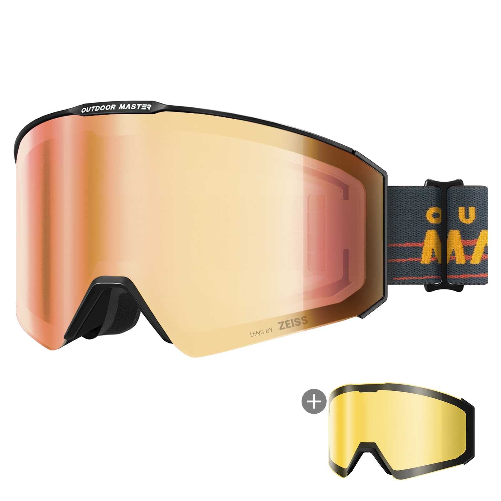 Falcon Cylindrical Zeiss Lens Ski Goggles