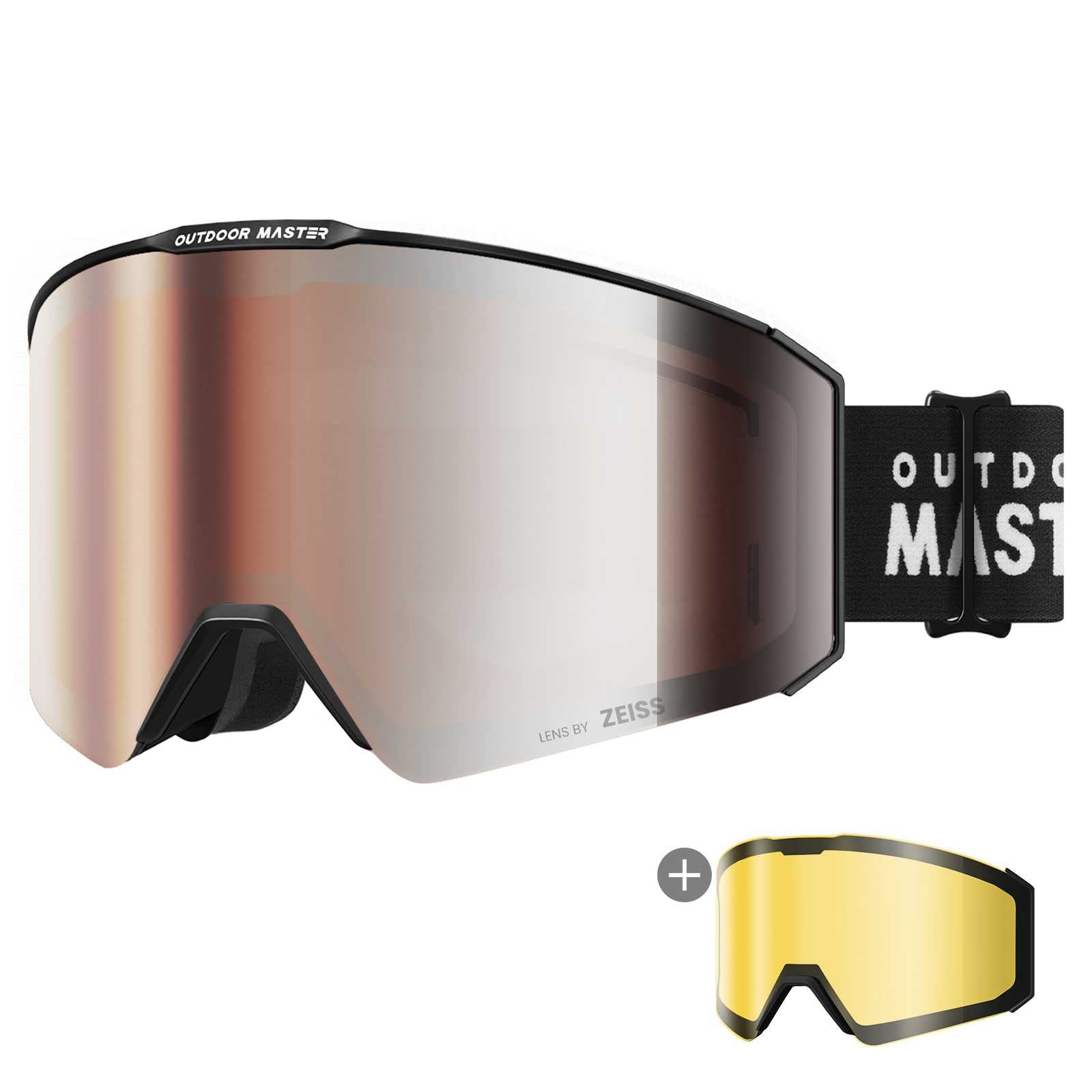 Falcon Cylindrical Zeiss Lens Ski Goggles