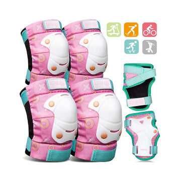 KIDS/YOUTH PROTECTIVE GEAR SET OutdoorMaster Pink M
