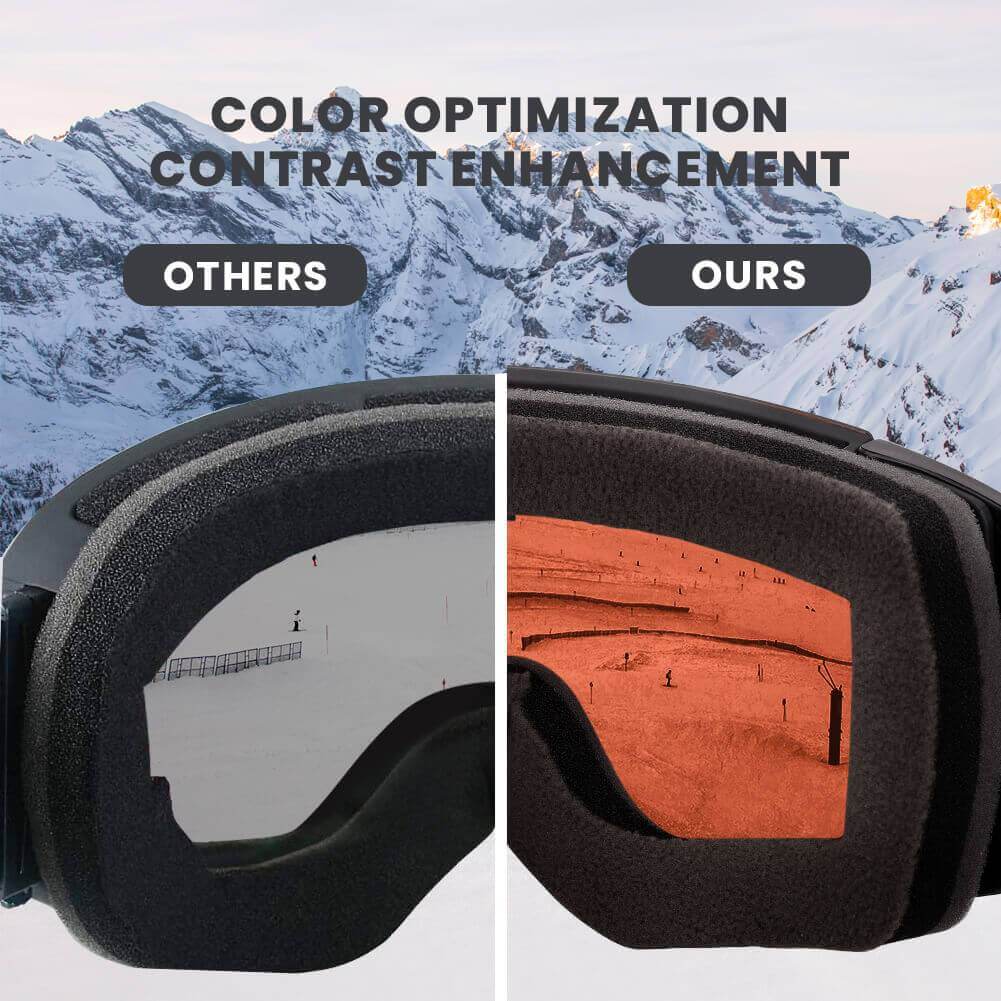 ski goggles frameless