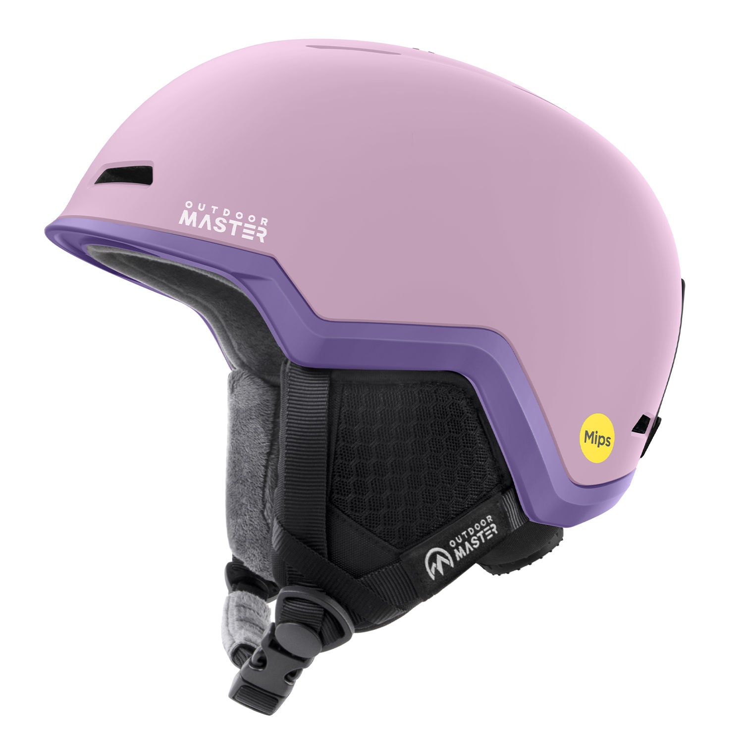 snow helmet with MIPS pink