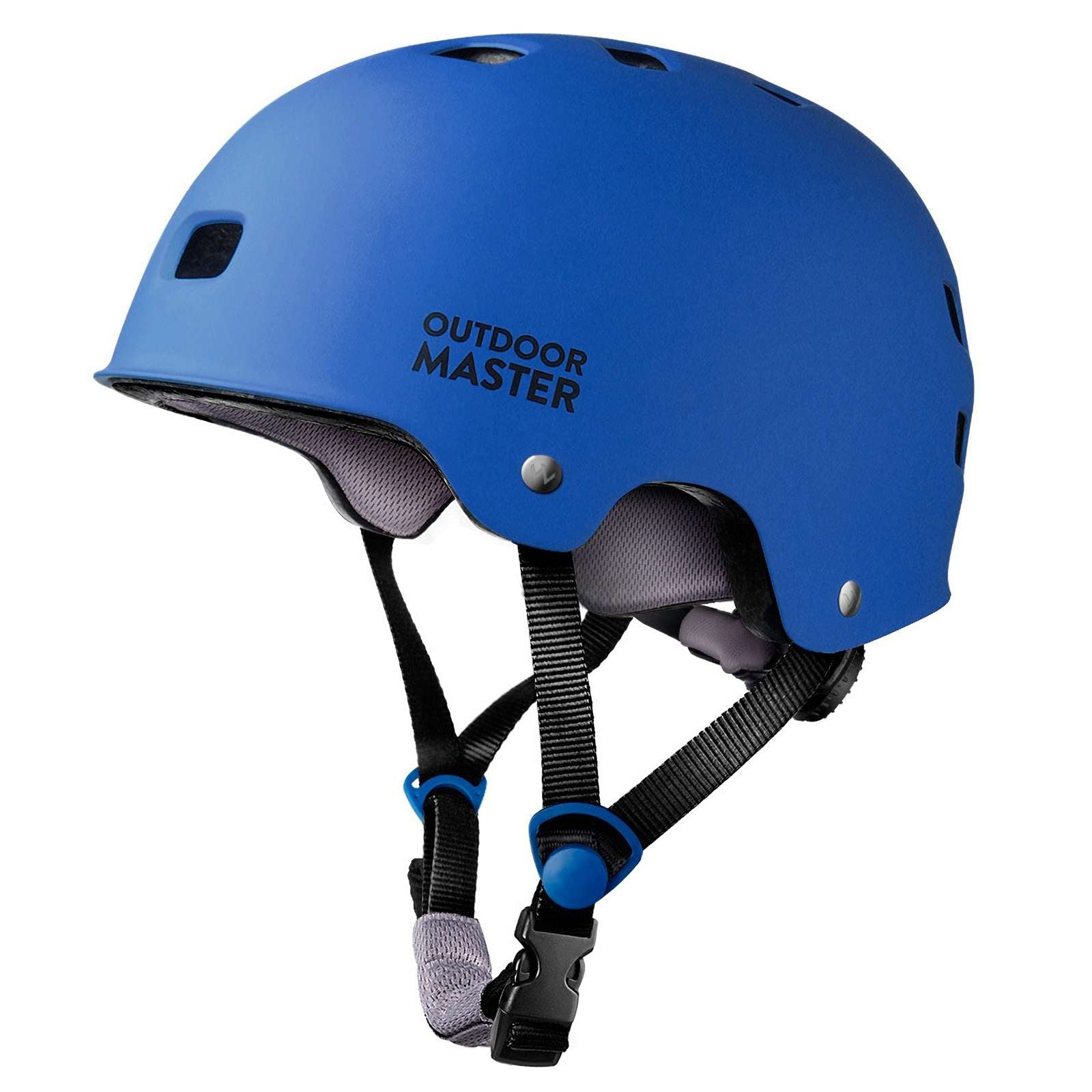 blue cycling skateboard helmet