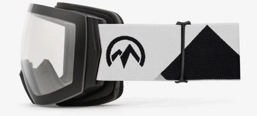 Side view of photochromatic ski goggles