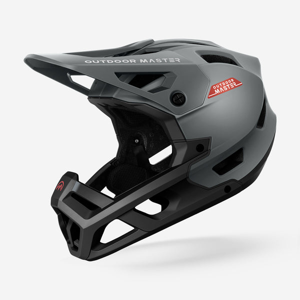RHINO Full Face Bike Helmets, Meteorite Black / M RHINO Full Face Bike Helmets, Meteorite Black / M