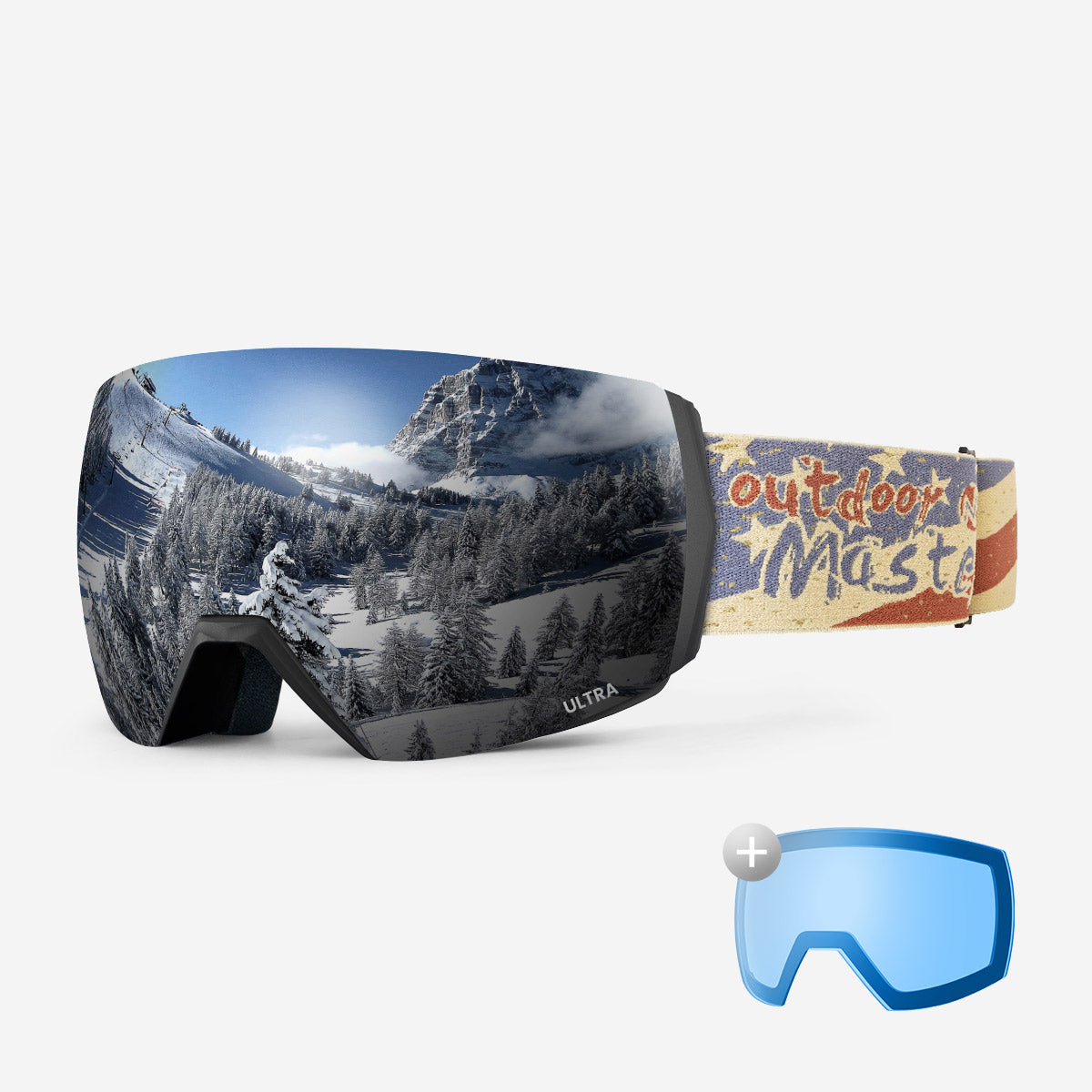 ULTRA Schneebrille + Objektiv-Paket 