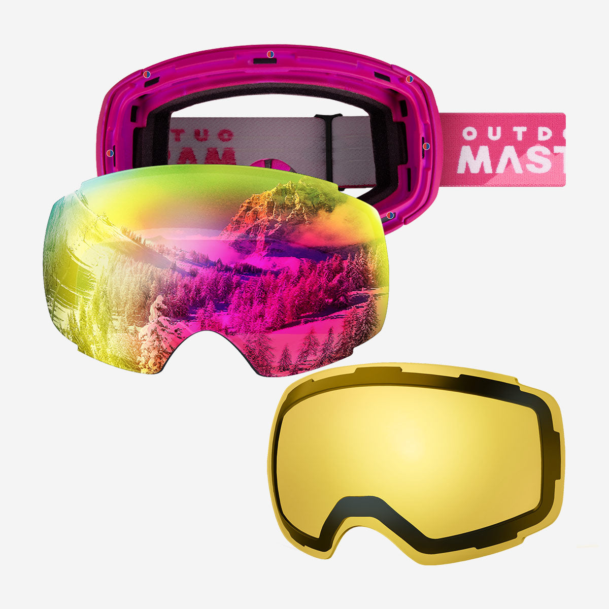 PRO Snow Goggles + Lens Bundle