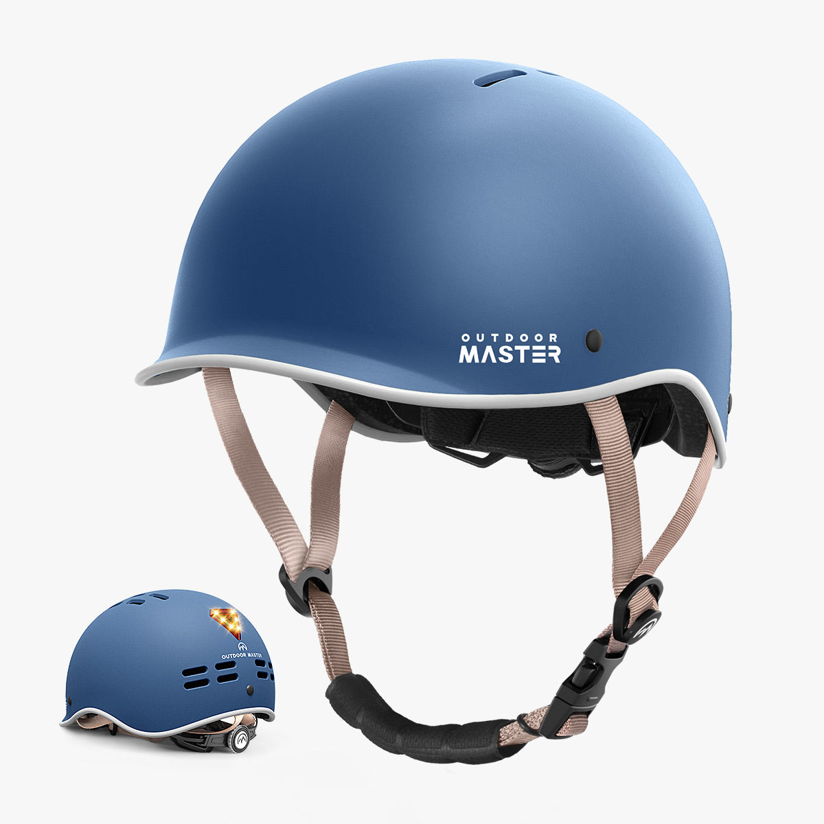 Goat Skate & Cycling Helmet with Light