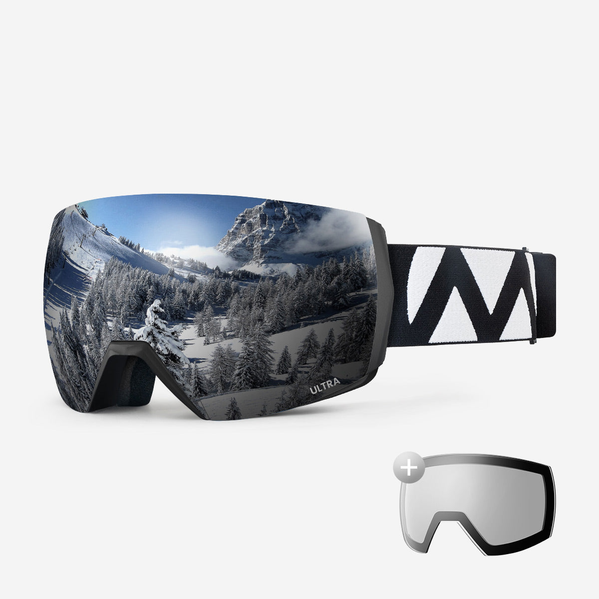 ULTRA Schneebrille + Objektiv-Paket 