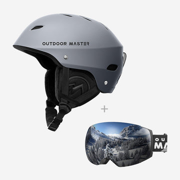 Winter Bundle—Ski Goggles PRO and Kelvin Ski Helmet, Black / S 19-20.5 inches / Black-Grey Frame VLT 15% Colorful Lens Winter Bundle—Ski Goggles PRO and Kelvin Ski Helmet, Black / S 19-20.5 inches / Black-Grey Frame VLT 15% Colorful Lens