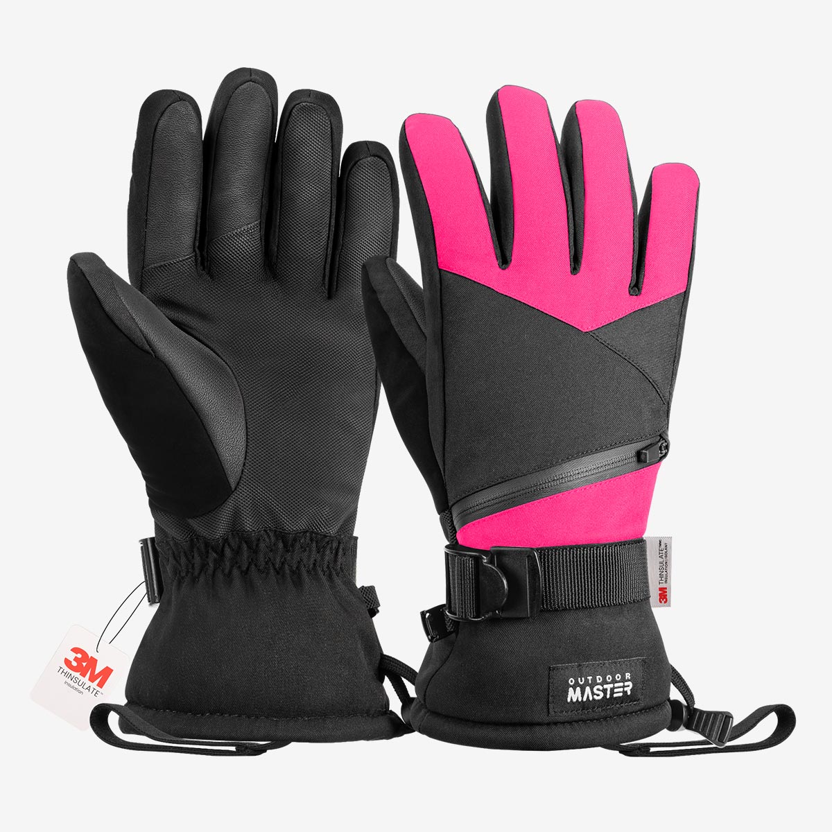 3M Thinsulate Waterproof Ski Gloves for Men & Women