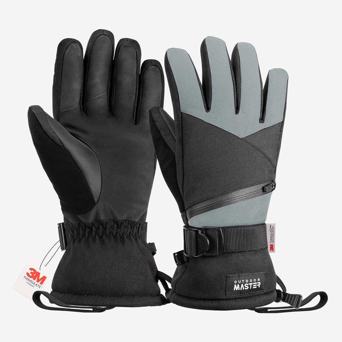 3M Thinsulate Waterproof Ski Gloves for Men & Women