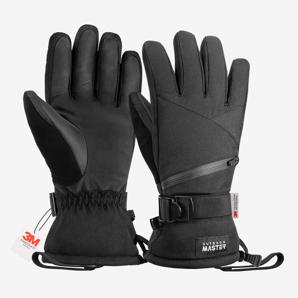 3M Thinsulate Waterproof Ski Gloves for Men & Women