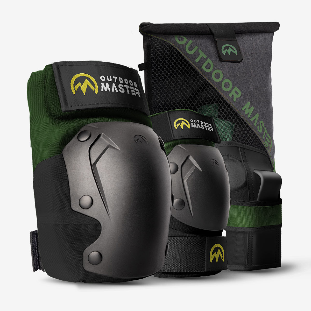 OutdoorMaster Knee Pads and Elbow Pads Set - for Adult & Youth