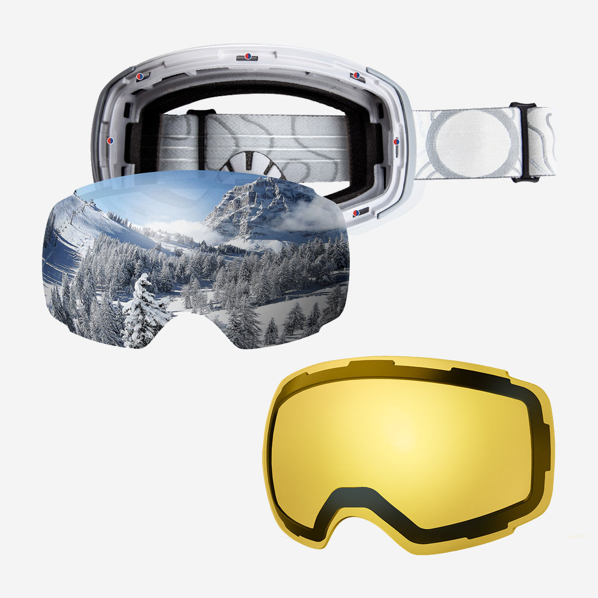 PRO Snow Goggles + Lens Bundle