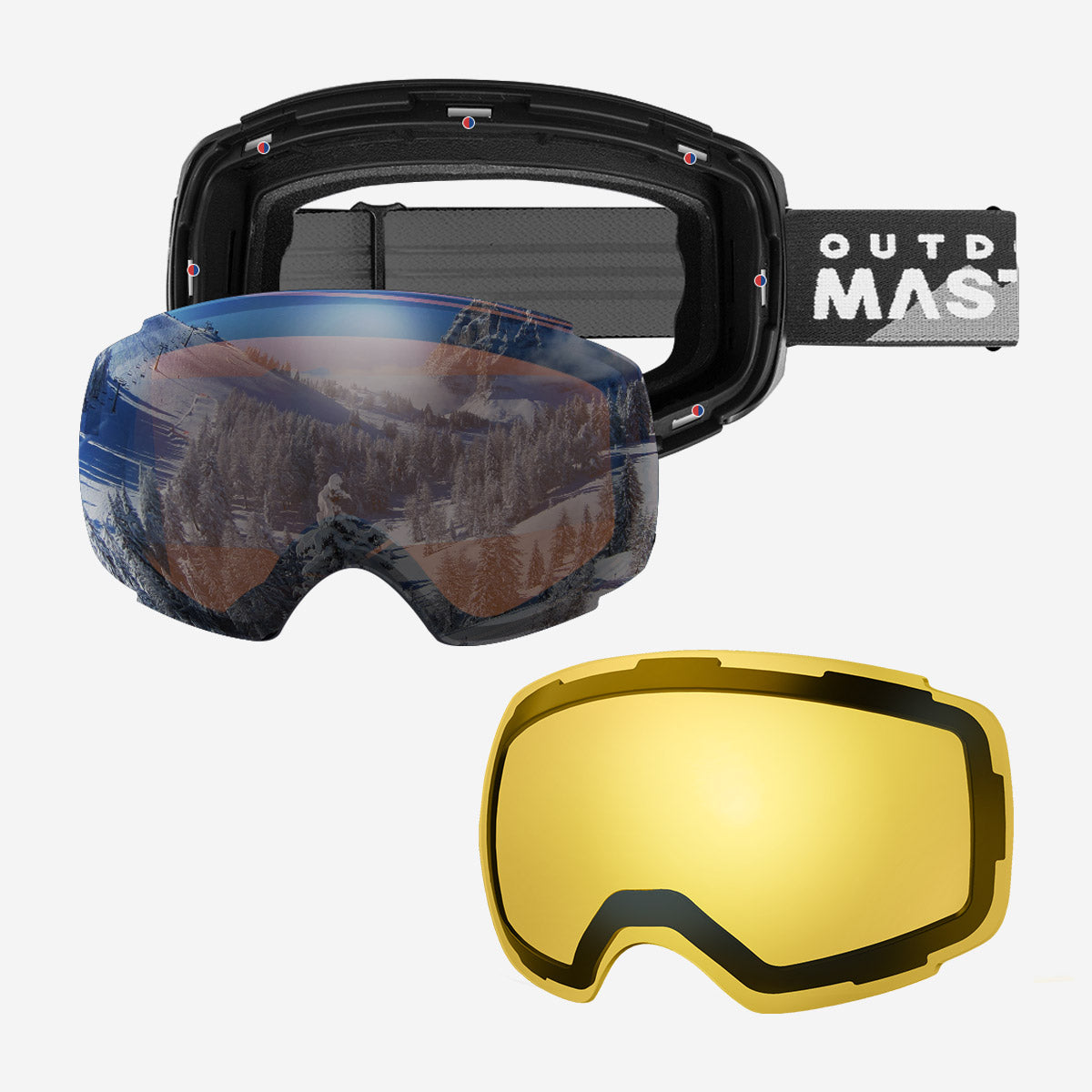 PRO Snow Goggles + Lens Bundle