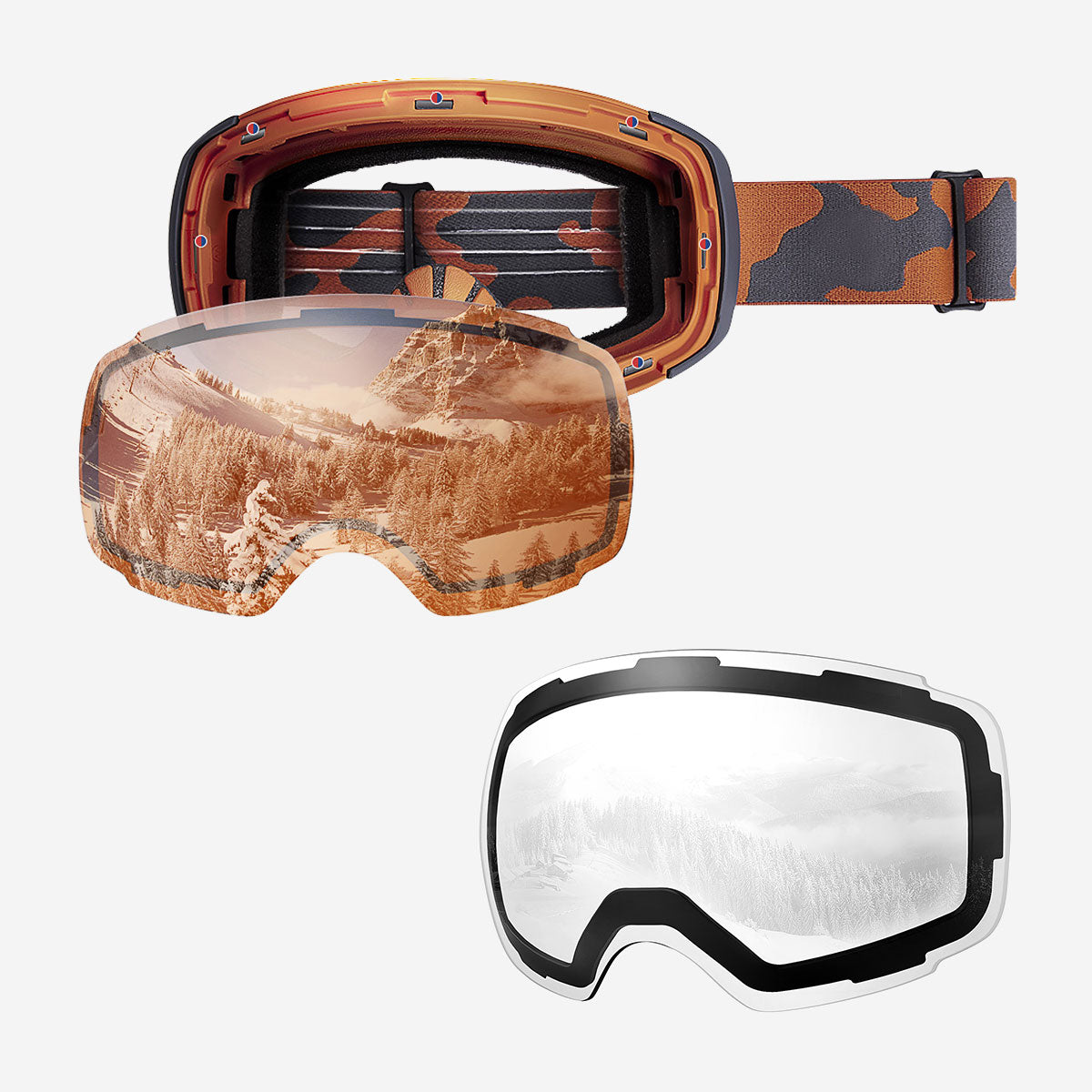 PRO Snow Goggles + Lens Bundle