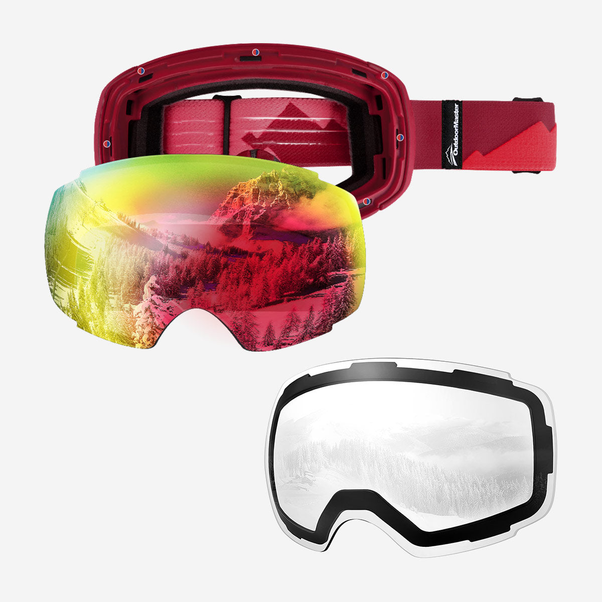 PRO Snow Goggles + Lens Bundle