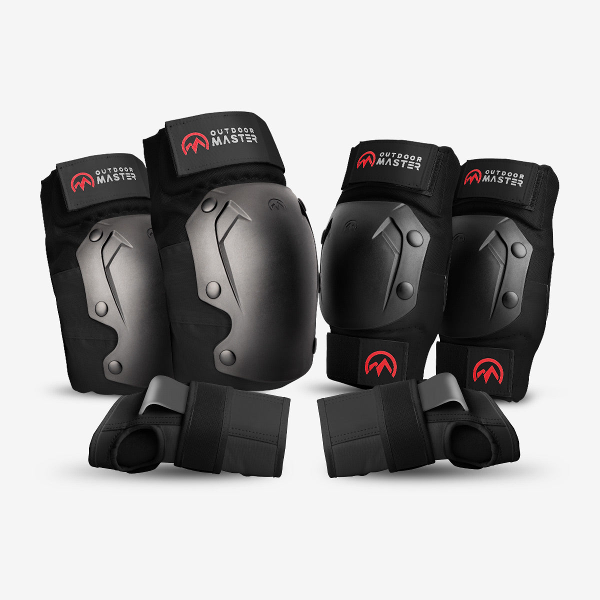 OutdoorMaster Knee Pads and Elbow Pads Set - for Adult & Youth