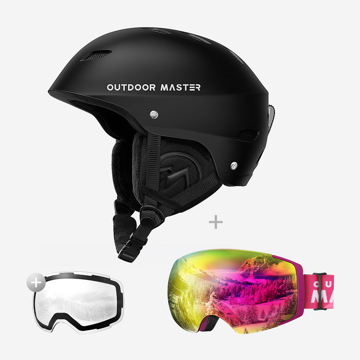 Bundle Sale - Pro Goggle + Lens + Kelvin Helmet