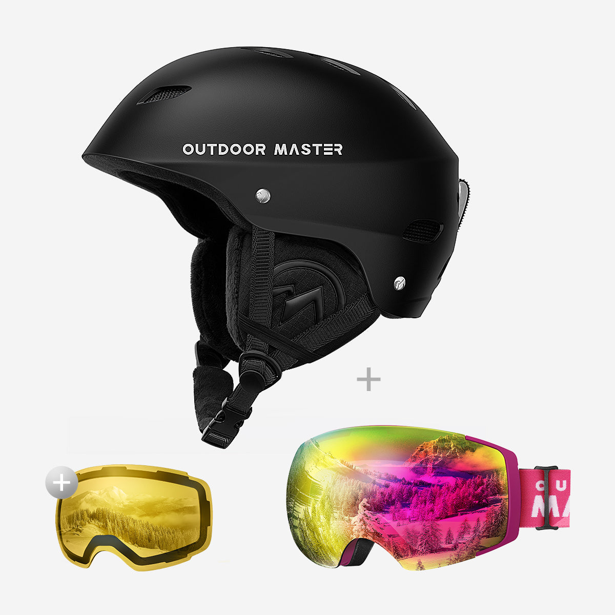 Bundle Sale - Pro Goggle + Lens + Kelvin Helmet