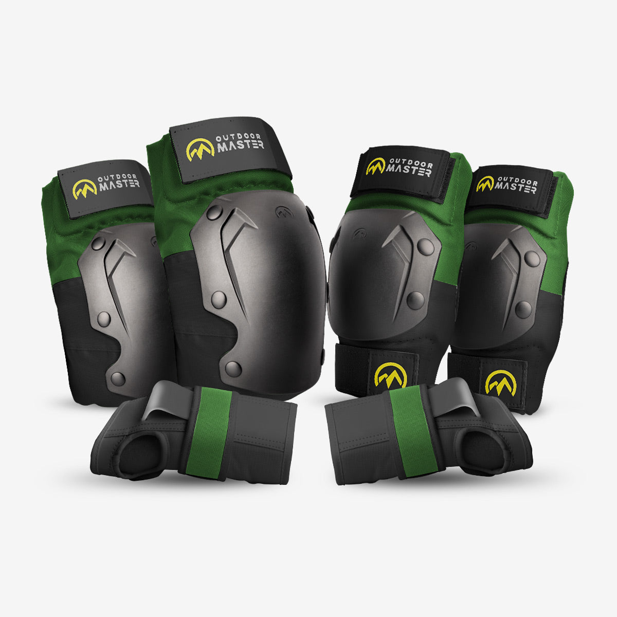 OutdoorMaster Knee Pads and Elbow Pads Set - for Adult & Youth