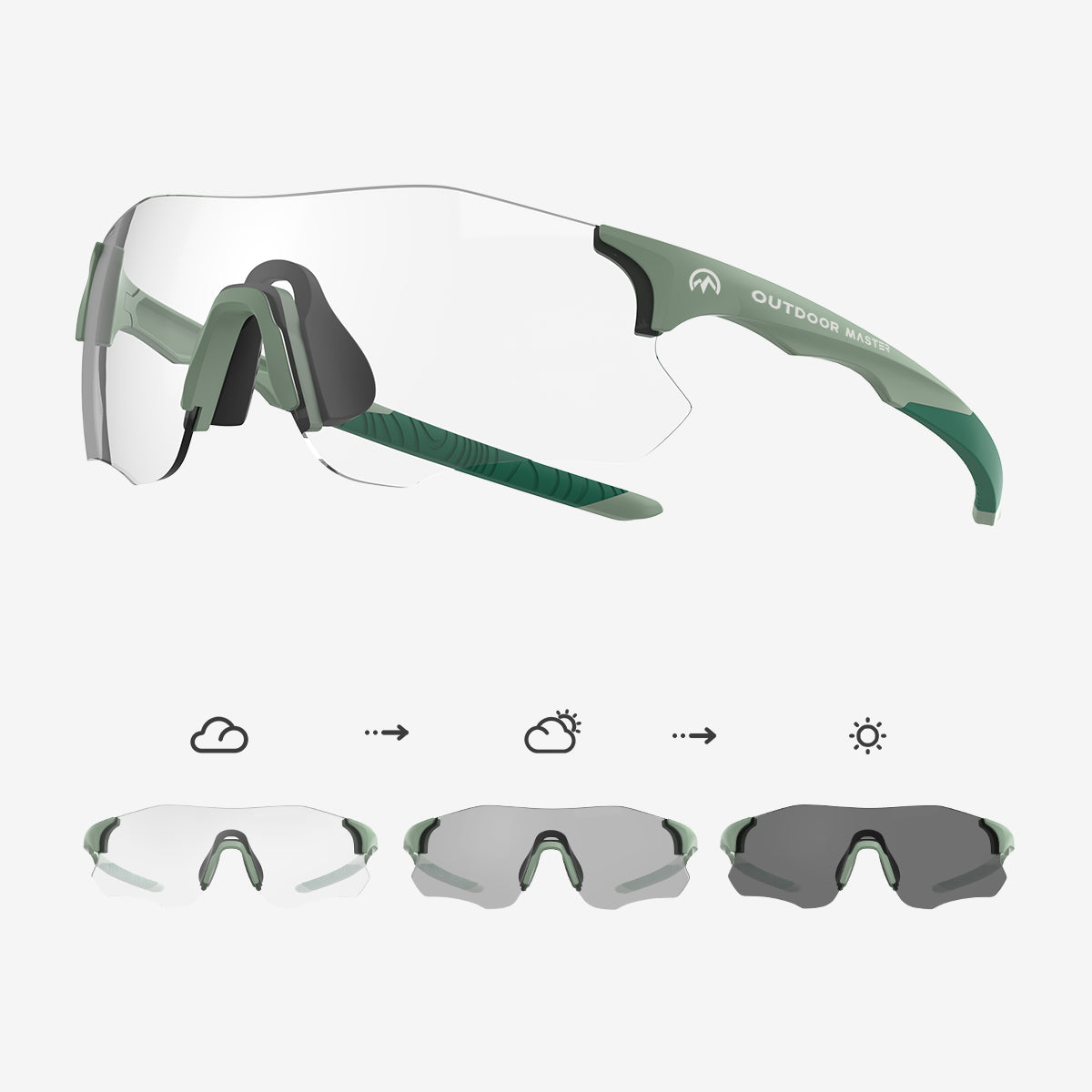 HawkSharp HD Photochromic Sport Sunglasses