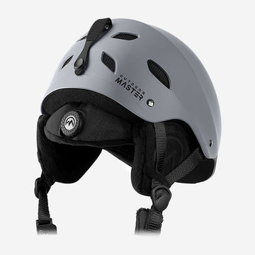 Winter Bundle—Ski Goggles PRO and Kelvin Ski Helmet, Black / S 19-20.5 inches / Black-Grey Frame VLT 15% Colorful Lens