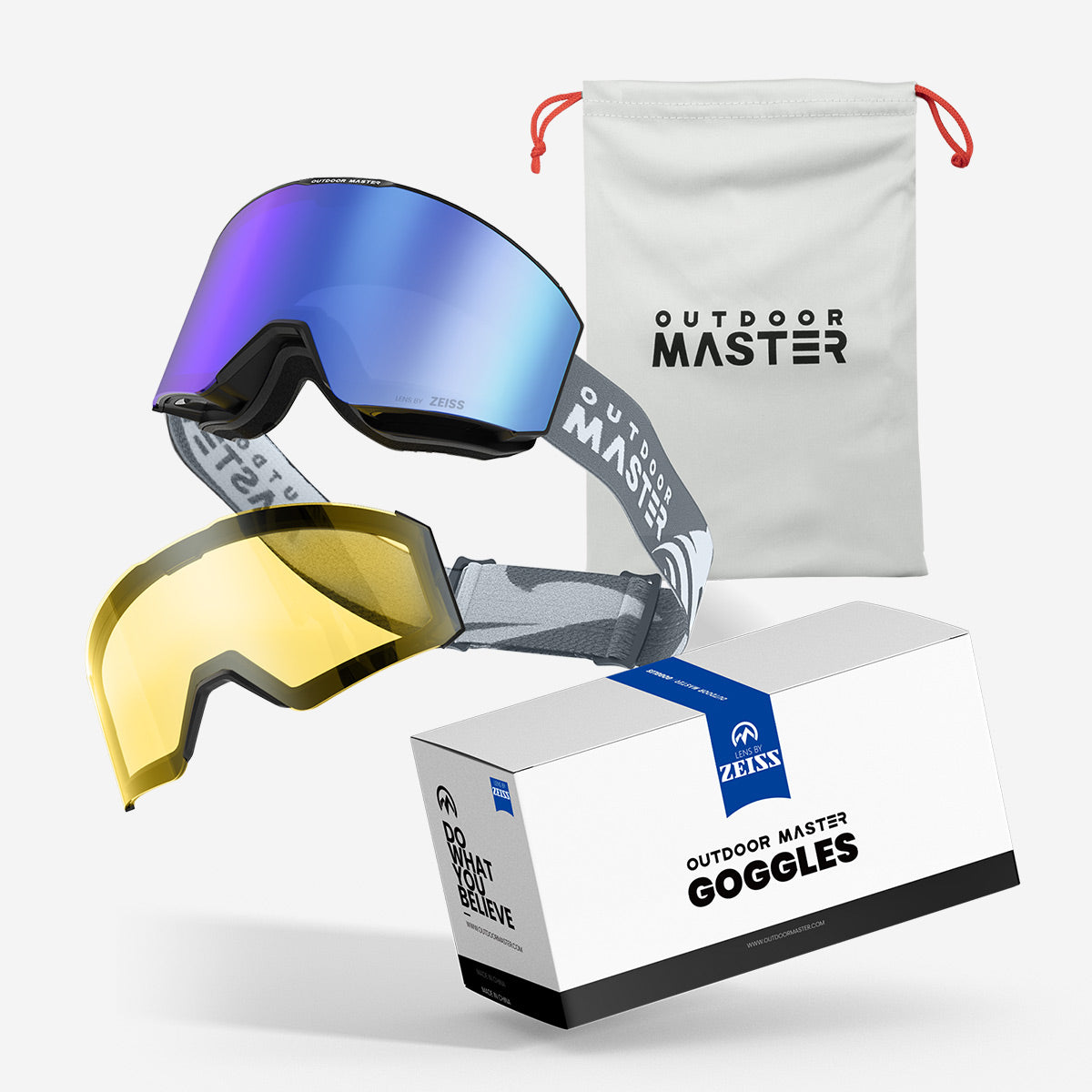 FALCON Cylindrical Zeiss Lens Ski Goggles