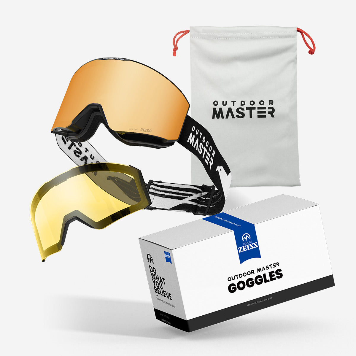 FALCON Cylindrical Zeiss Lens Ski Goggles