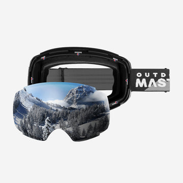 Winter Bundle—Ski Goggles PRO and Kelvin Ski Helmet, Black / S 19-20.5 inches / Black-Grey Frame VLT 15% Colorful Lens