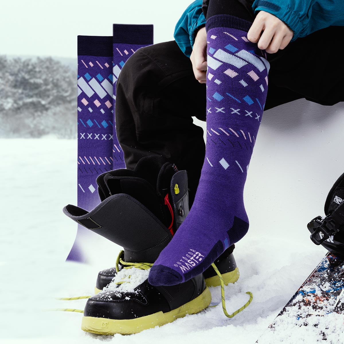 Snowboardsocken 