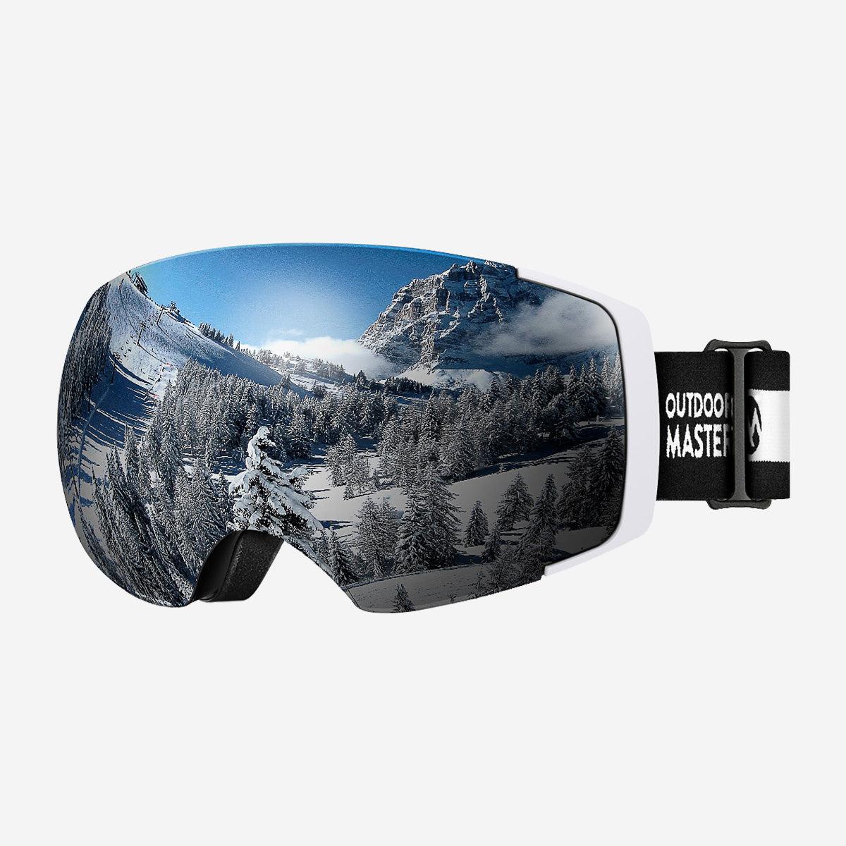 OutdoorMaster Ski Goggles Pro Frameless Interchangeable Lens 100 UV400 Protection Snow Goggles for Men Women