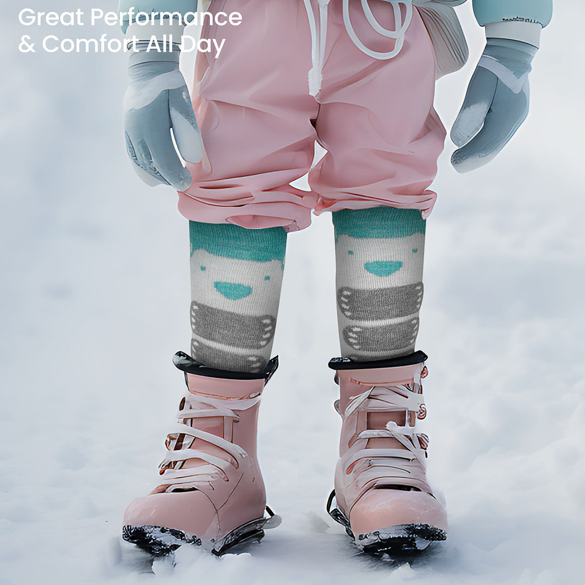 Kids Merino Wool Snow Socks