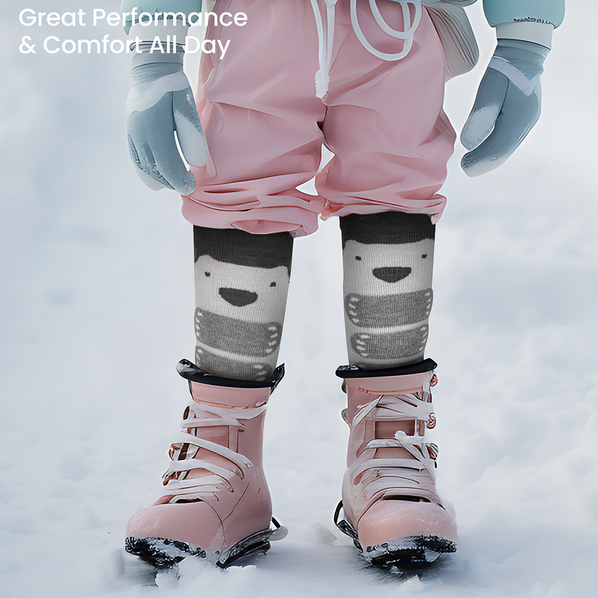 Kids Merino Wool Snow Socks