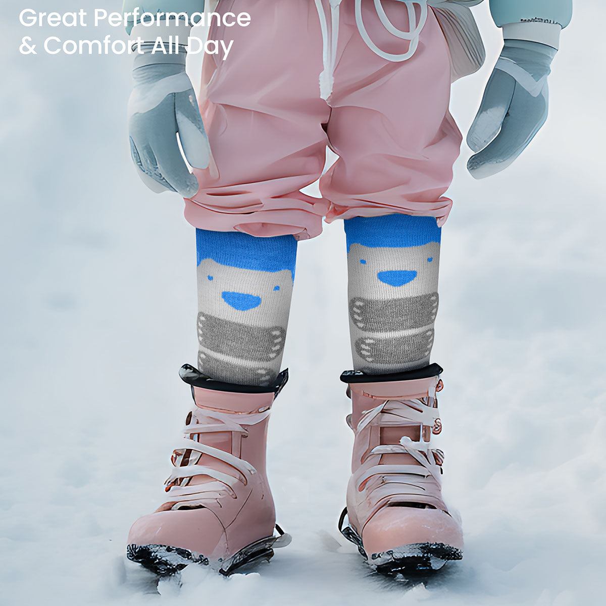 Kids Merino Wool Snow Socks