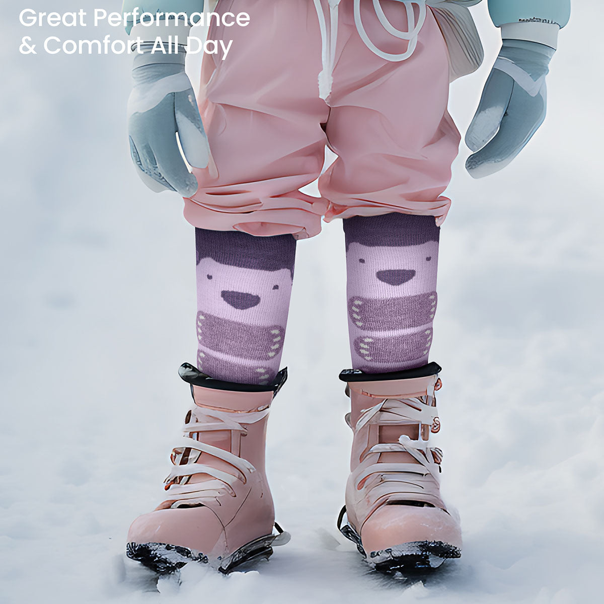 Kids Merino Wool Snow Socks