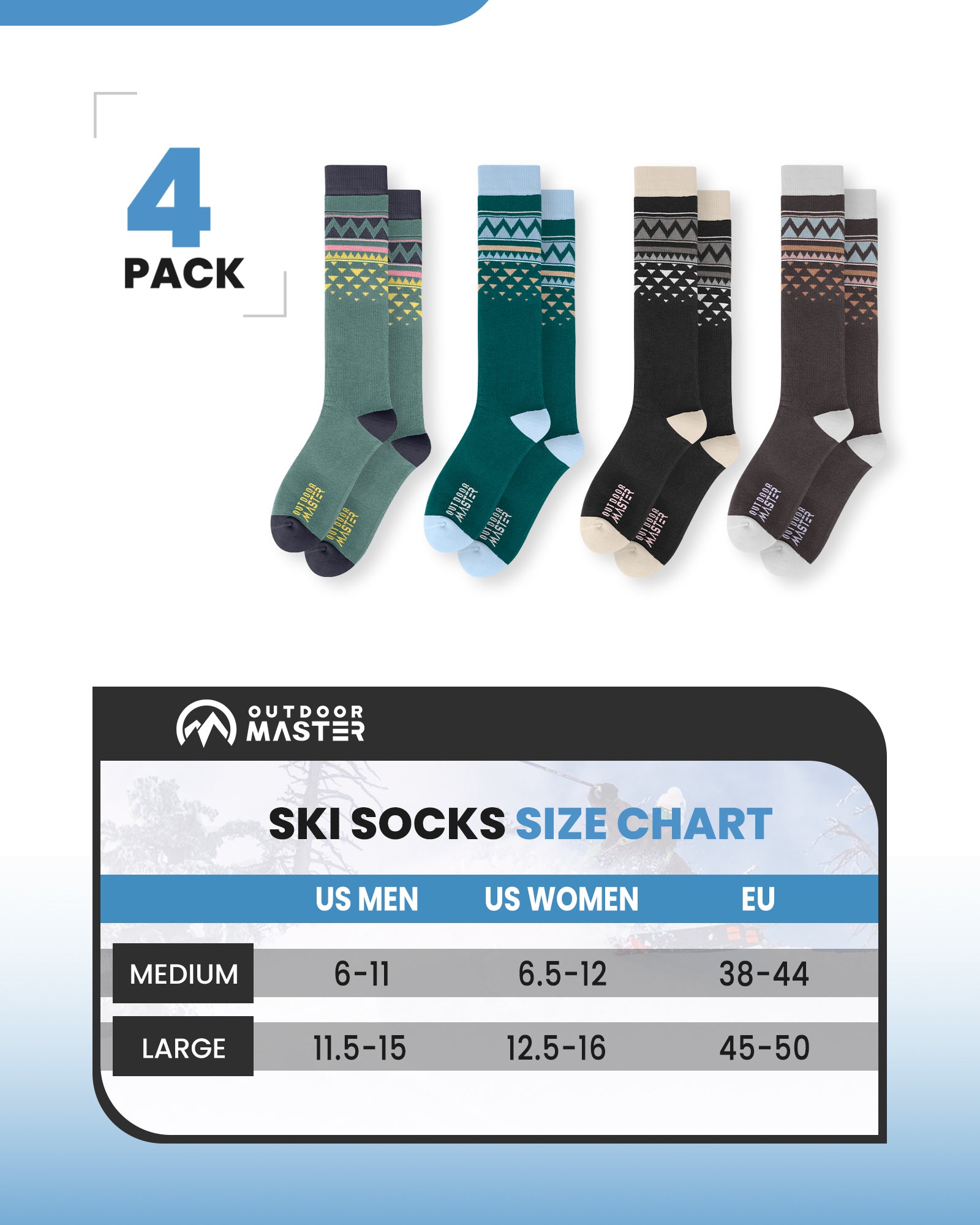 Cotton Snowboard Socks