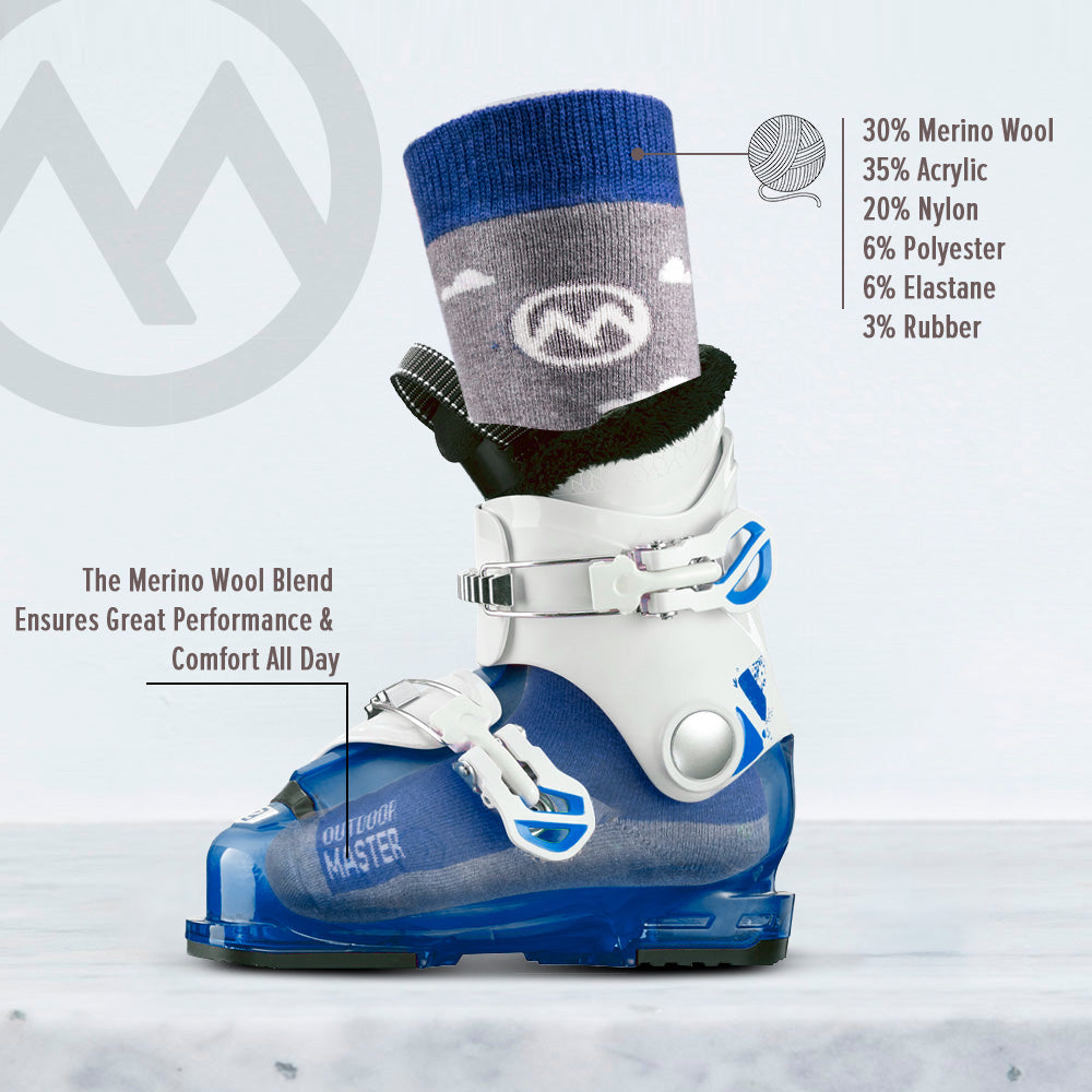 Kids Merino Wool Ski Socks