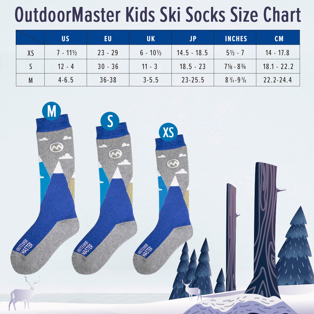 Kids Merino Wool Ski Socks