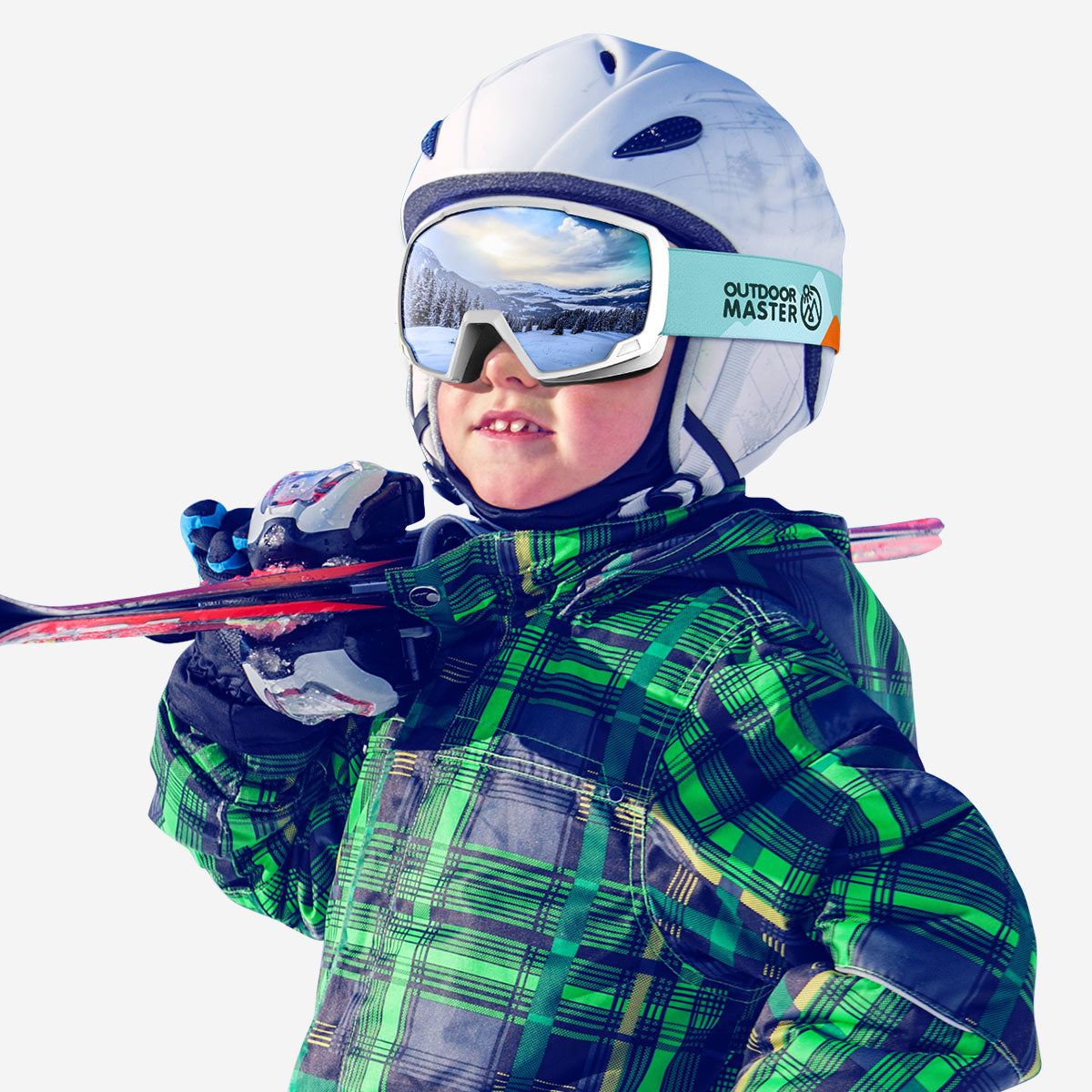 Lollipop Asian Fit Kids Snow Goggles