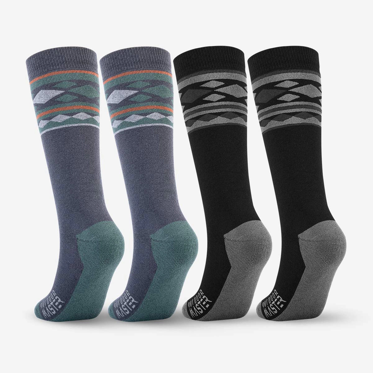 4-Pack Merino Wool Ski Socks