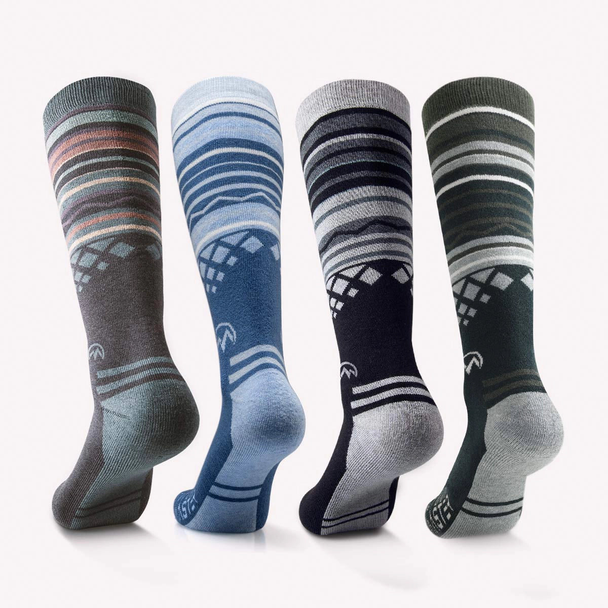 4-Pack Merino Wool Ski Socks