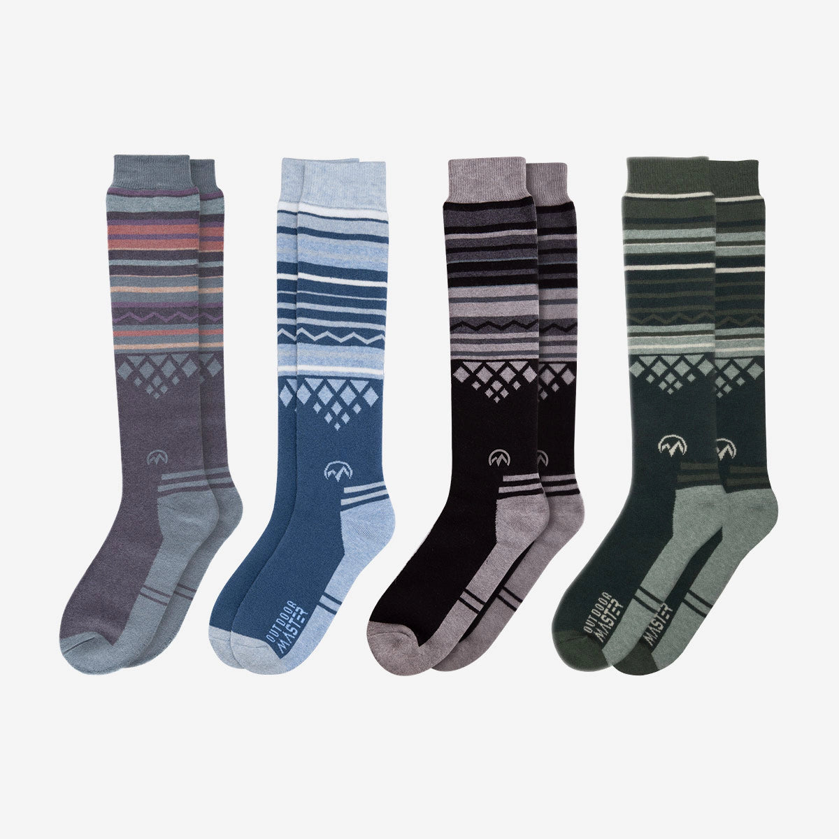 4-Pack Merino Wool Ski Socks
