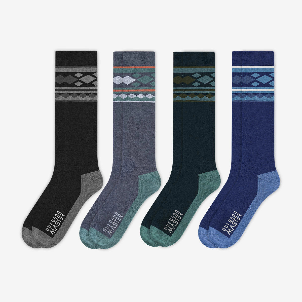 4-Pack Merino Wool Ski Socks