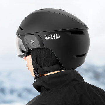 スキーヘルメット＆2in1サンバイザーゴーグルセット | OutdoorMaster®