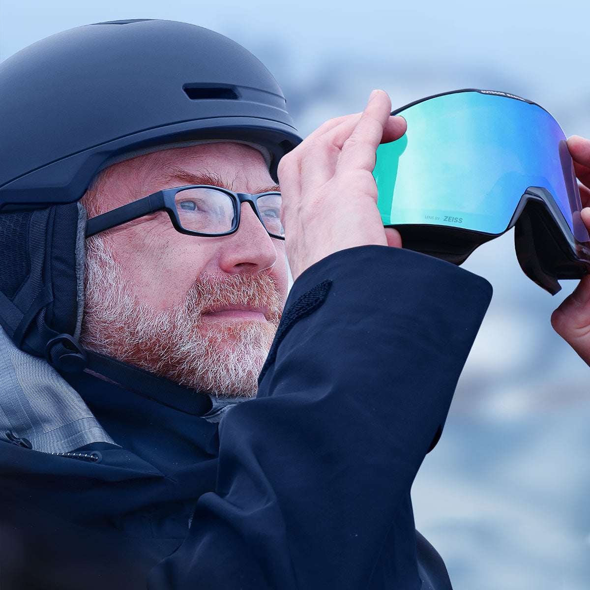 Asian Fit FALCON Ski Goggles Cylindrical ZEISS Lens